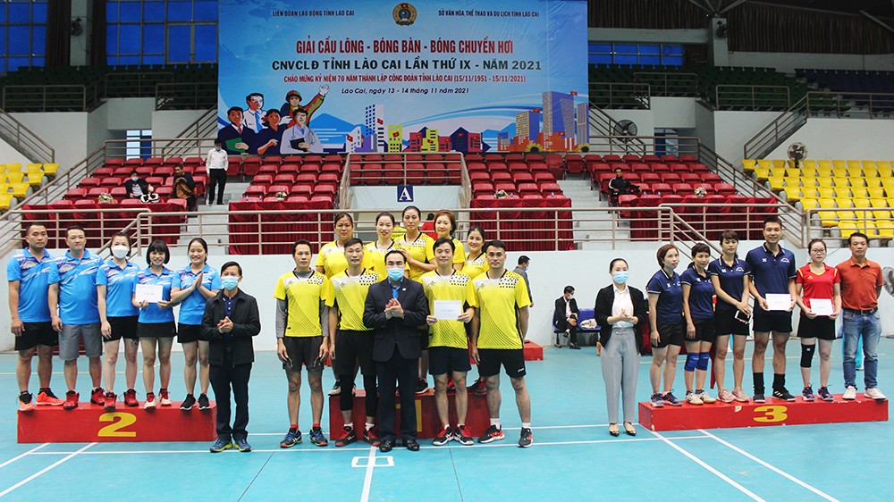 Kết thúc Giải thể thao công nhân, viên chức, lao động tỉnh Lào Cai lần thứ IX ảnh 8 Kết thúc Giải thể thao công nhân, viên chức, lao động tỉnh Lào Cai lần thứ IX ảnh 8