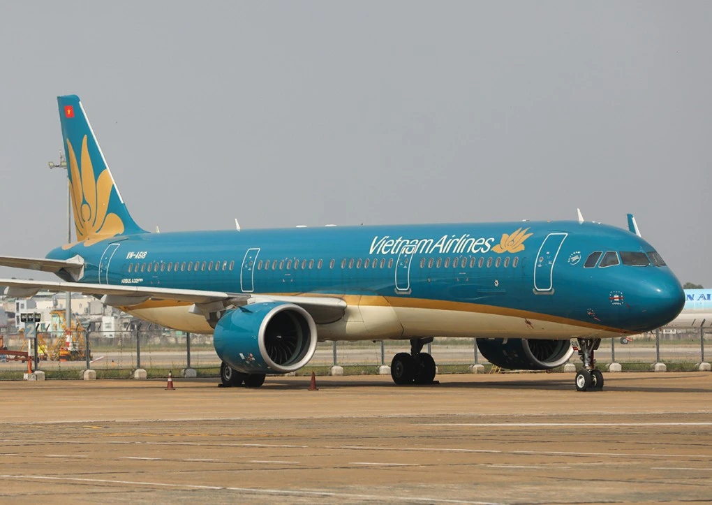 Máy bay đỗ tại Tân Sơn Nhất. Ảnh: Quỳnh Trần