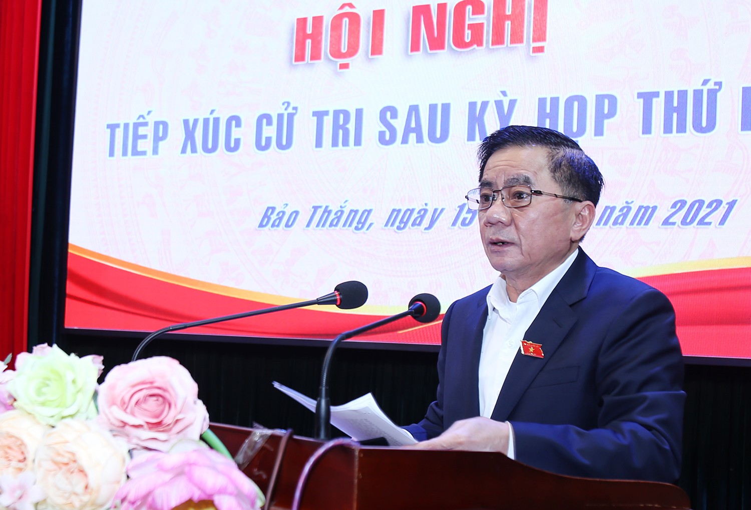 Đồng chí Trần Cẩm Tú, Ủy viên Bộ Chính trị, Bí thư Trung ương Đảng, Chủ nhiệm Ủy ban Kiểm tra Trung ương tiếp xúc cử tri huyện Bảo Thắng ảnh 6