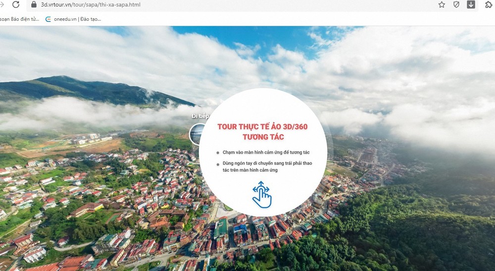 Thị xã Sa Pa xây dựng tour thực tế ảo 3D. Thị xã Sa Pa xây dựng tour thực tế ảo 3D.