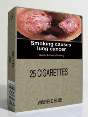 Vỏ màu xám và hình ảnh ghê rợn được cho là có tác động khiến thuốc mất vị ngon.