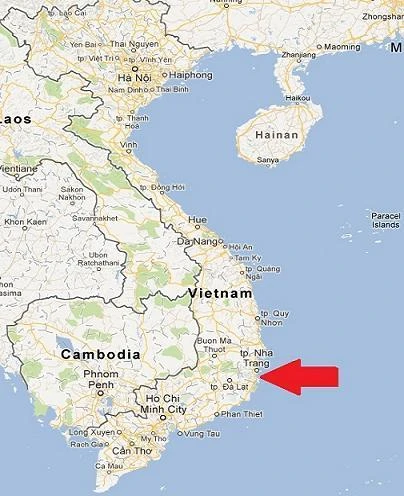 Vị trí chiến lược của quân cảng Cam Ranh trên Biển Đông.