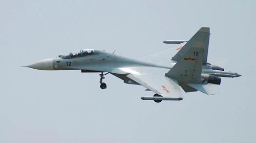 Chiến đấu cơ Su-30MKK của không quân Trung Quốc.