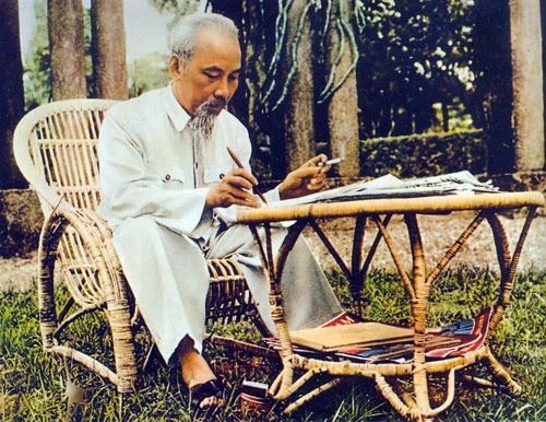Chủ tịch Hồ Chí Minh. Ảnh tư liệu