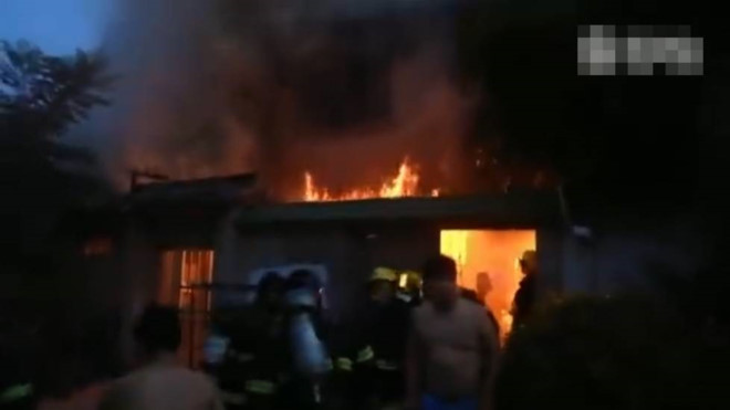 Hiện trường vụ hỏa hoạn.