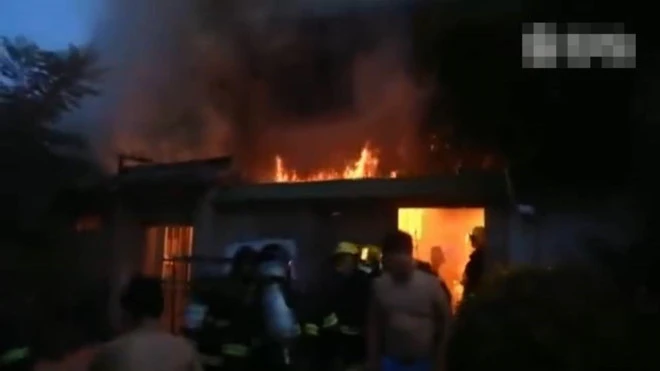 Hiện trường vụ hỏa hoạn.