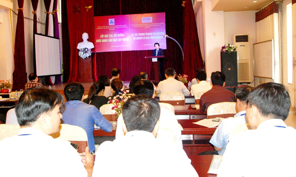 Quang cảnh lớp bồi dưỡng.