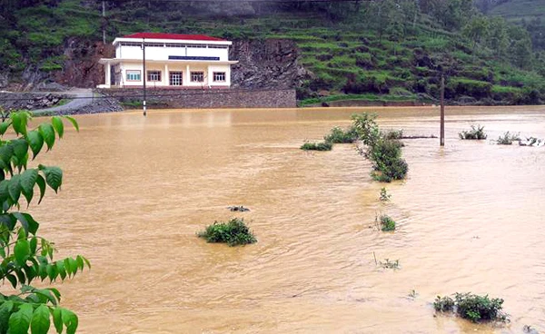 Mưa lớn làm 20 ha lúa của xã Cán Hồ (Si Ma Cai) đang trong thời kỳ phân nhánh bị ngập hoàn toàn. Ảnh: Hữu Huỳnh Mưa lớn làm 20 ha lúa của xã Cán Hồ (Si Ma Cai) đang trong thời kỳ phân nhánh bị ngập hoàn toàn. Ảnh: Hữu Huỳnh