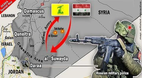 Sau khi tiến vào Daraa, quân đội Nga đã triển khai ở Quneitra.