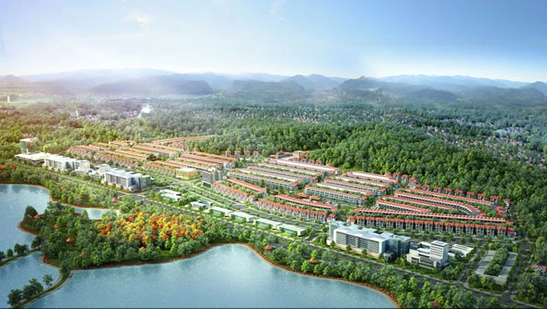 Phối cảnh tổng thể dự án Khu đô thị Kosy Lào Cai.