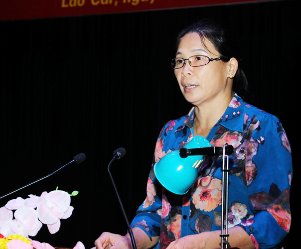 Đại biểu tham luận tại hội nghị. Đại biểu tham luận tại hội nghị.