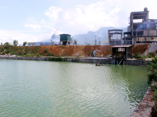 Hệ thống bể chứa nước tuần hoàn phục sản xuất của Nhà máy Phốt pho 3.