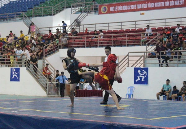 Các trận đấu ở cả 2 nội dung Taolu và Tán thủ diễn ra sôi nổi, hấp dẫn.