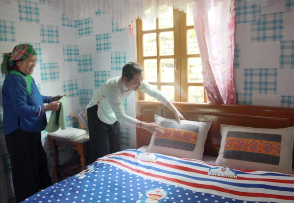 Homestay tại xã Tả Van chuẩn bị đón khách.