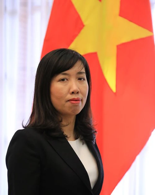 Người Phát ngôn Bộ Ngoai giao Việt Nam Lê Thị Thu Hằng.