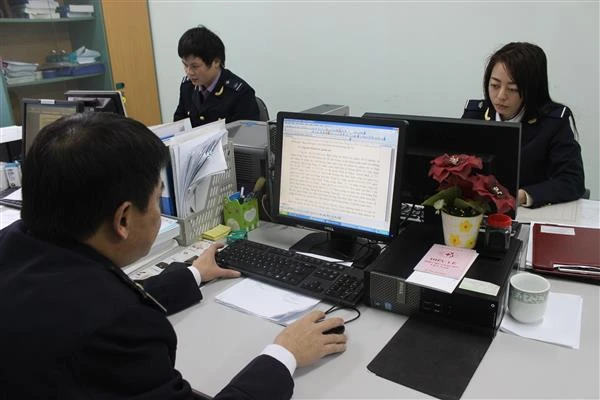 Hoạt động nghiệp vụ tại chi cục Hải quan kiểm tra sau thông quan Lào Cai.