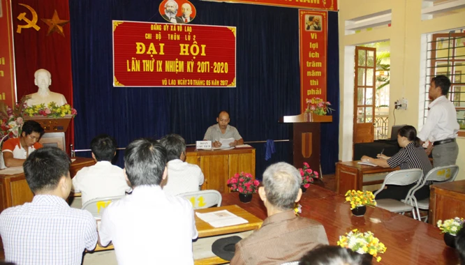 Quang cảnh Đại hội Chi bộ thôn Lủ 2, xã Võ Lao. Quang cảnh Đại hội Chi bộ thôn Lủ 2, xã Võ Lao.