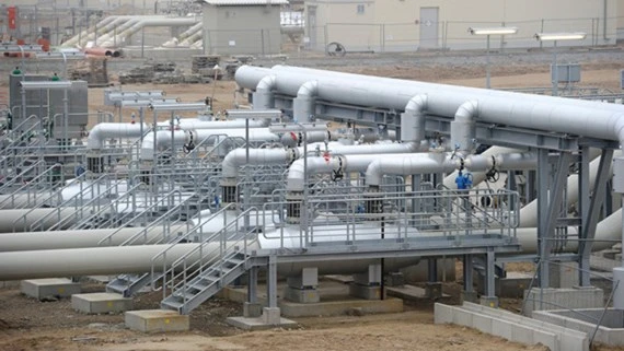 Đường ống dẫn khí đốt Dòng chảy phương Bắc tại Đức.