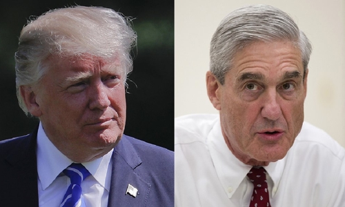 Tổng thống Mỹ Donald Trump và công tố viên đặc biệt Robert Mueller.