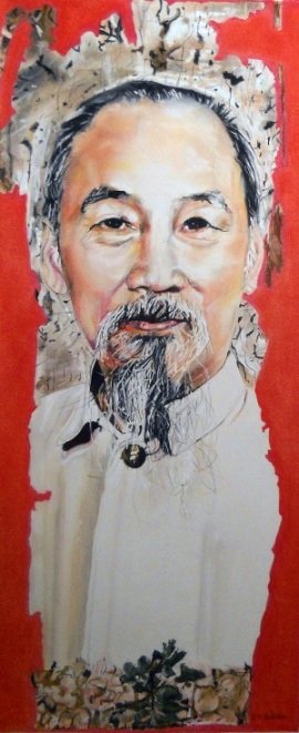 Chân dung Bác Hồ với nụ cười hiền hậu và ánh mắt sáng ngời. Chân dung Bác Hồ với nụ cười hiền hậu và ánh mắt sáng ngời.