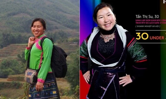 Tẩn Thị Su (phải) và Giàng Thị Lang.