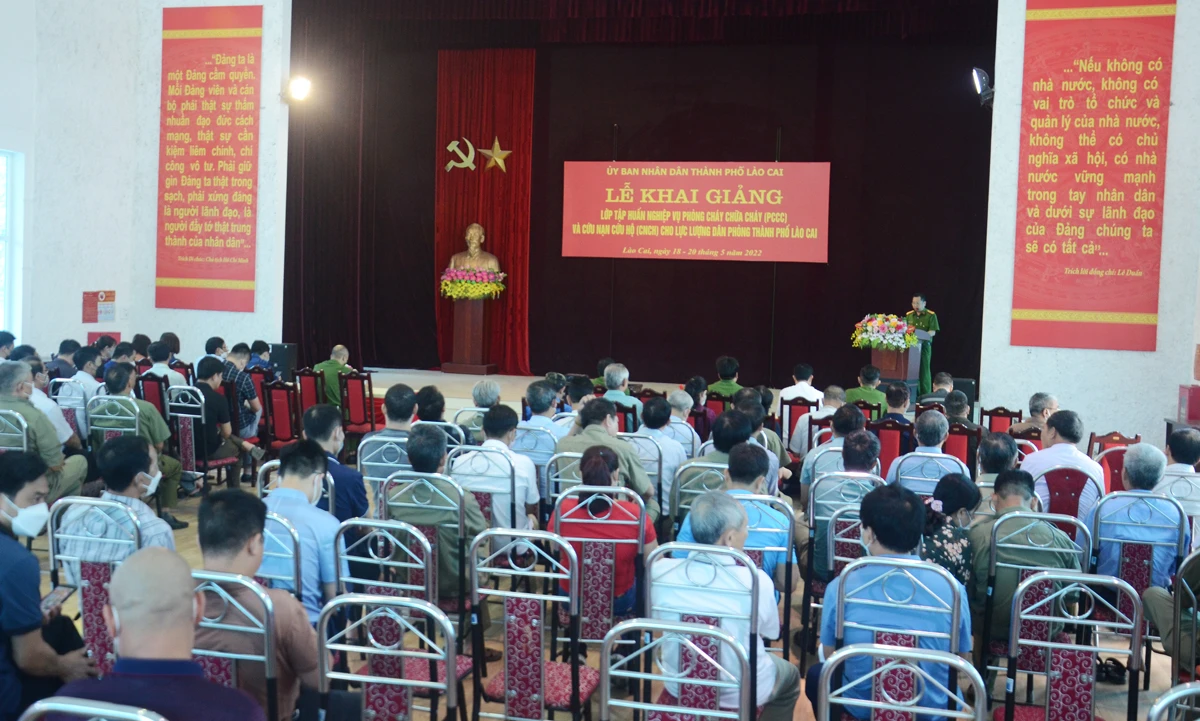 Quang cảnh lớp tập huấn.