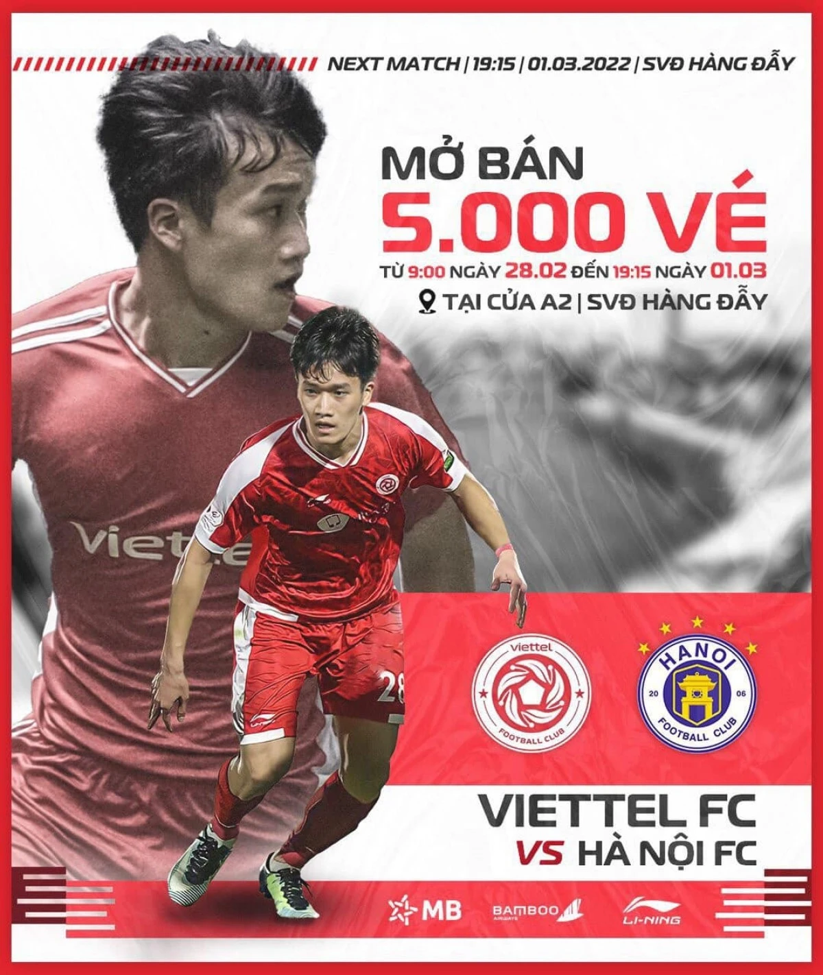 Vòng 2 V-League 2022: Trận Viettel FC - Hà Nội FC được đón 5.000 khán giả ảnh 1