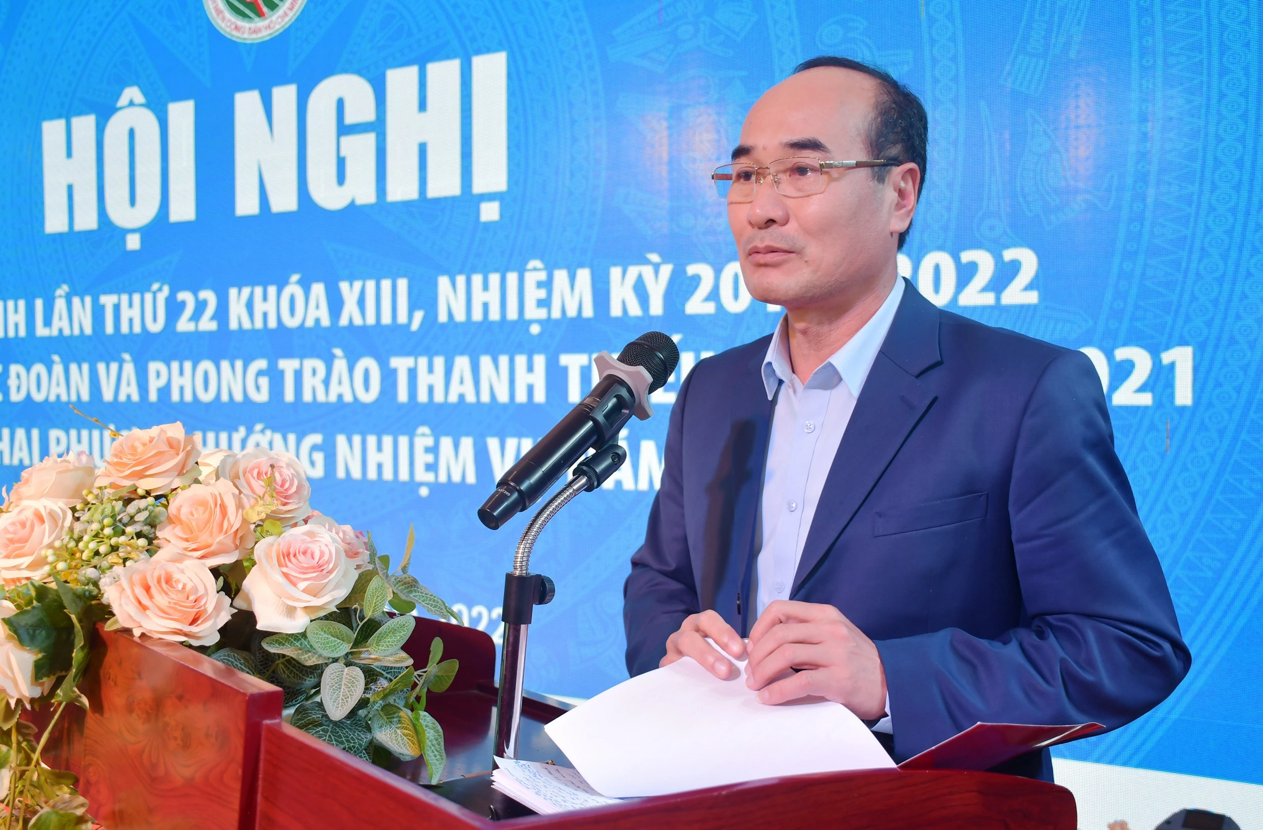 Phó Bí thư Thường trực Tỉnh ủy Vũ Xuân Cường phát biểu chỉ đạo.