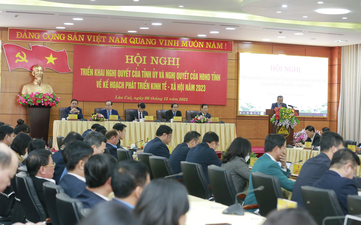 Hội nghị triển khai Nghị quyết của Tỉnh ủy và Nghị quyết của HĐND tỉnh về kế hoạch phát triển kinh tế - xã hội năm 2023 ảnh 5