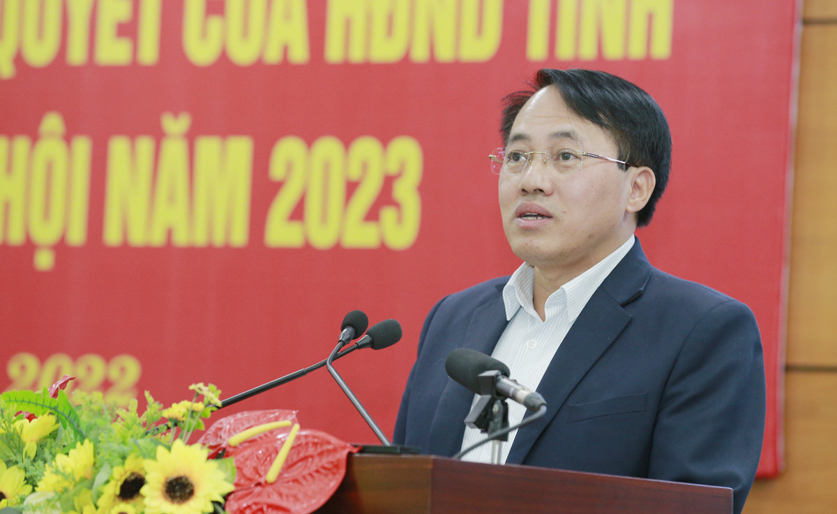 Hội nghị triển khai Nghị quyết của Tỉnh ủy và Nghị quyết của HĐND tỉnh về kế hoạch phát triển kinh tế - xã hội năm 2023 ảnh 7
