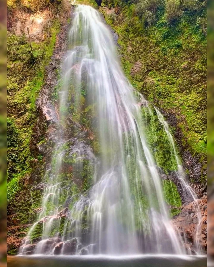 Dòng chảy mạnh mẽ của con thác tạo nên một bức tranh tuyệt mỹ.