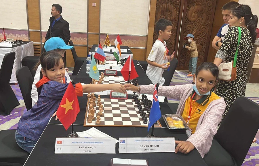 Kỳ thủ Phạm Như Ý (Lào Cai) đoạt 3 giải tại Giải Cờ vua trẻ châu Á ảnh 2