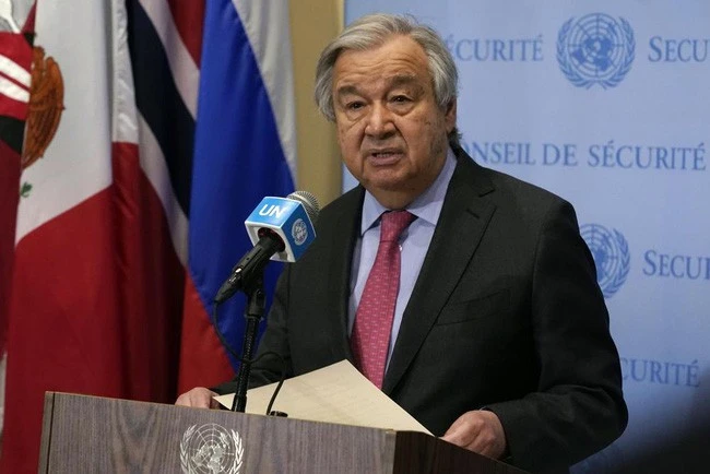 Tổng Thư ký Liên Hợp Quốc Antonio Guterres.