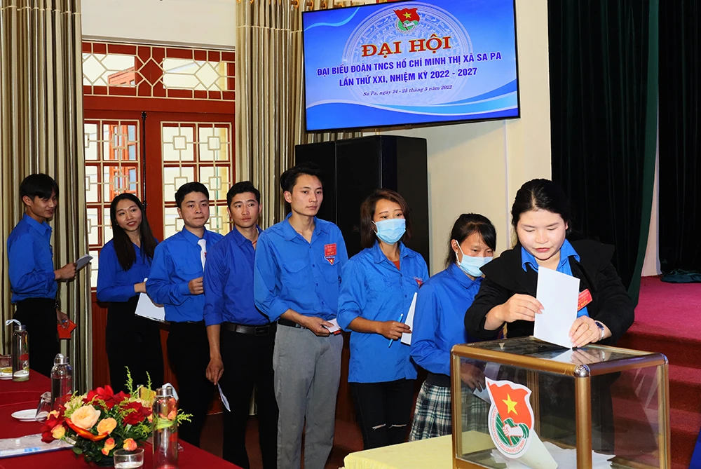 Đại hội Đoàn thanh niên Cộng sản Hồ Chí Minh thị xã Sa Pa lần thứ XXI, nhiệm kỳ 2022 – 2027 ảnh 2