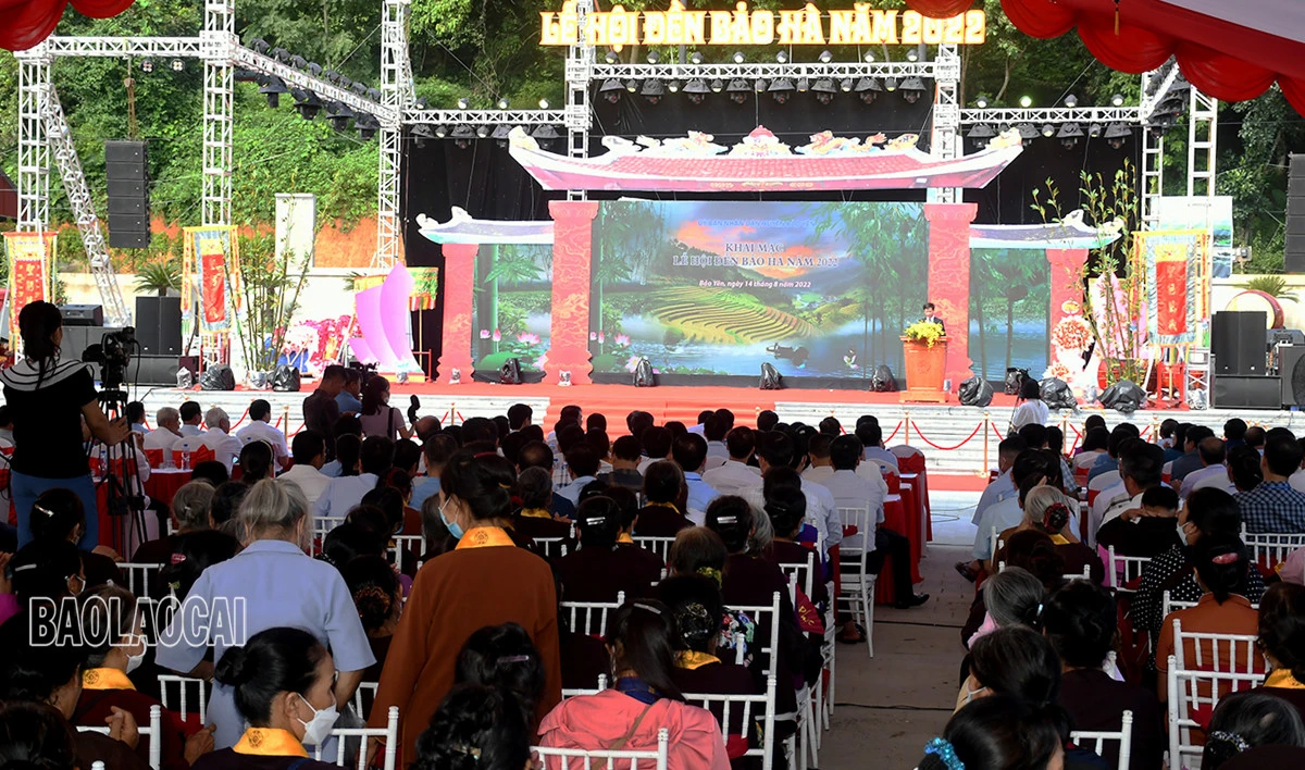 Khai mạc Lễ hội đền Bảo Hà năm 2022 ảnh 1