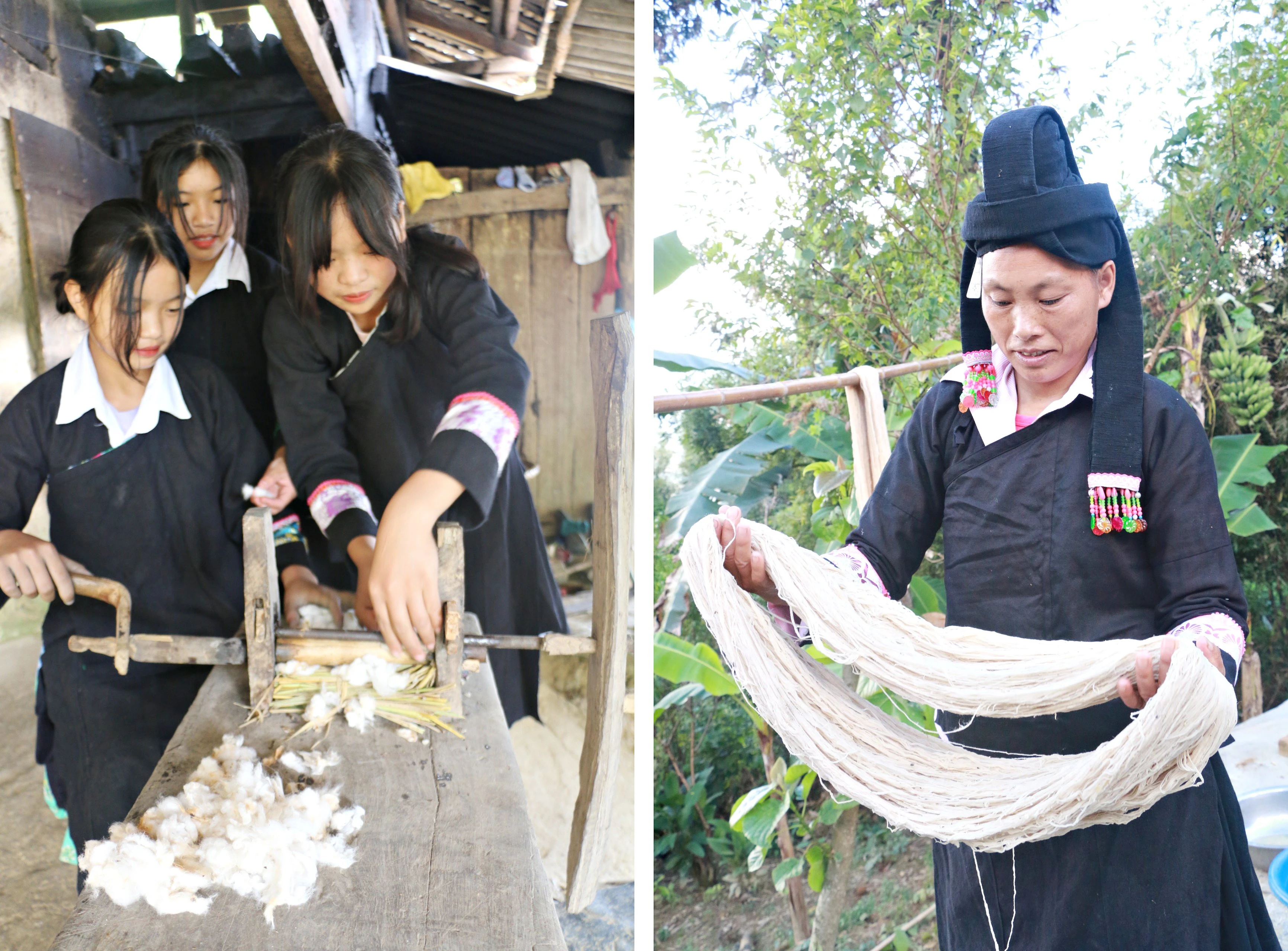 Nghề dệt vải truyền thống của người Thu Lao ảnh 7