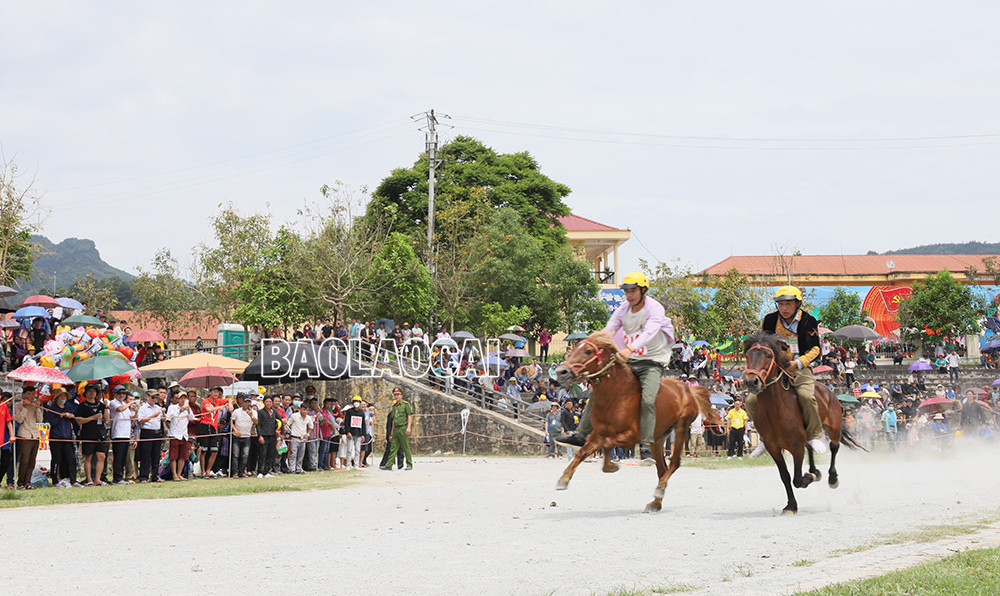 Những pha so kè quyết liệt. Ngựa phi "như bay" trên đường đua.