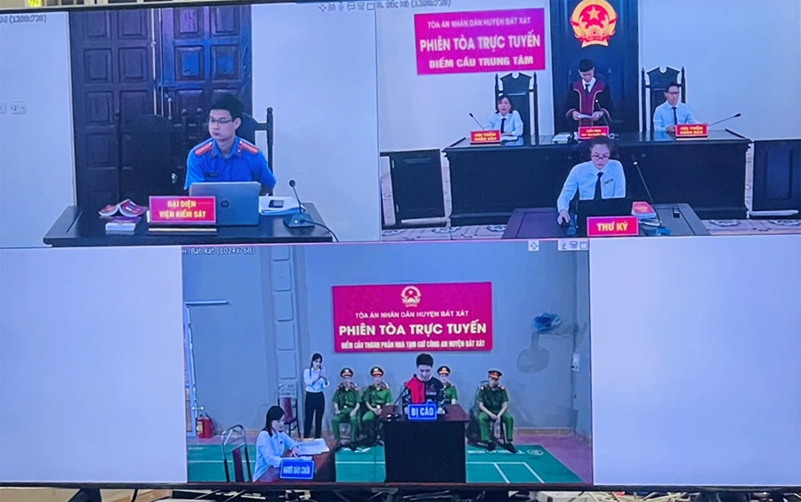 Tòa án nhân dân huyện Bát Xát tổ chức phiên tòa trực tuyến ảnh 3