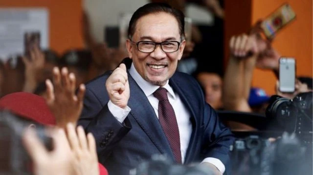 Thủ lĩnh đối lập Anwar Ibrahim.