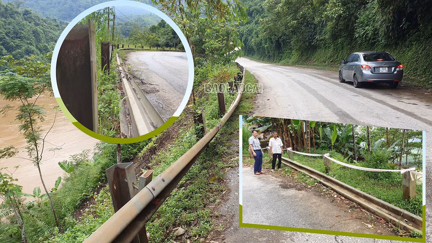 Phá hoại hộ lan trên Tỉnh lộ 151: Ẩn họa khôn lường ảnh 1 Phá hoại hộ lan trên Tỉnh lộ 151: Ẩn họa khôn lường ảnh 1