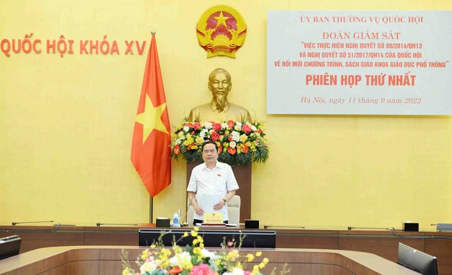 Phó Chủ tịch Thường trực Quốc hội Trần Thanh Mẫn chủ trì phiên họp.