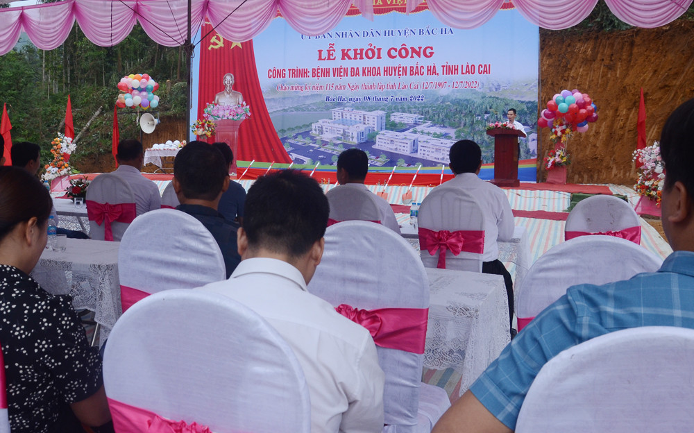 Khởi công xây dựng Bệnh viện Đa khoa huyện Bắc Hà ảnh 1