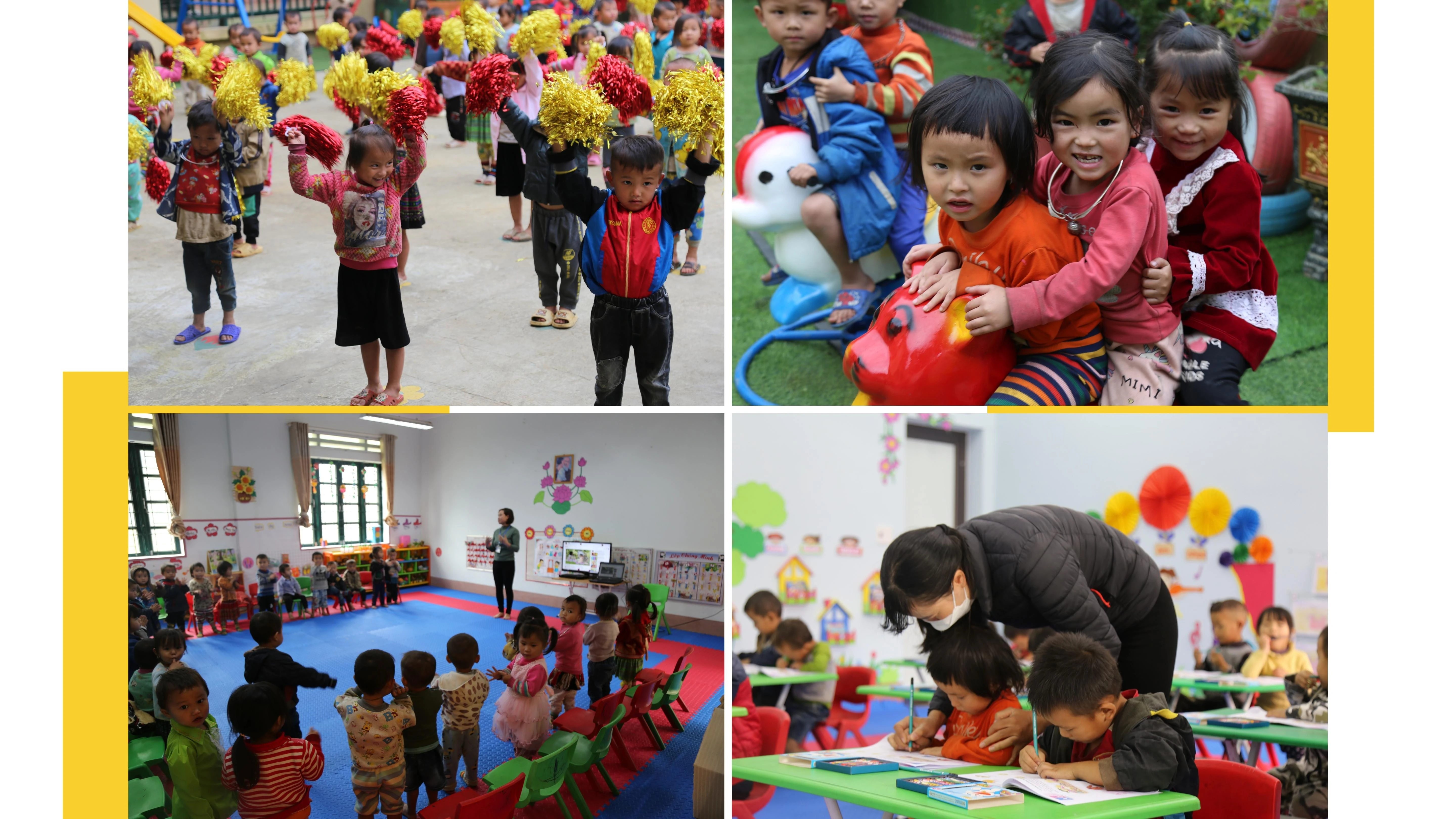 Mặc dù không có giấy khai sinh nhưng các nhà trường vẫn đảm bảo cho toàn bộ học sinh được hưởng chế độ chính sách công bằng như nhau.