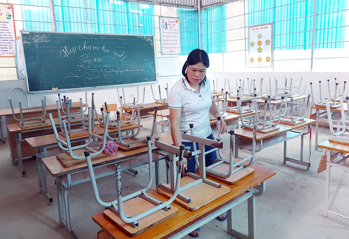 Trường PTDT bán trú Tiểu học Trịnh Tường còn 6 phòng học tạm.