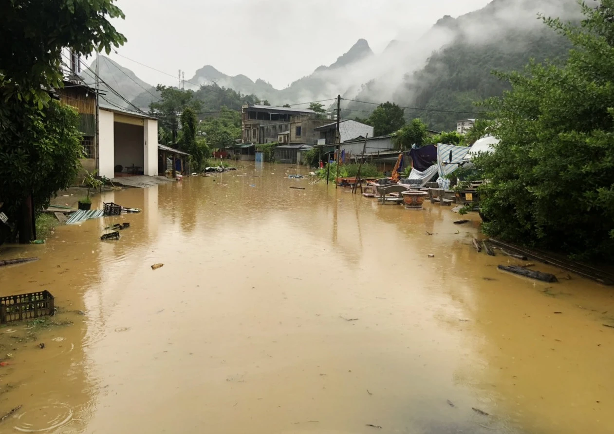 Mưa lũ làm sạt lở nhiều tuyến đường giao thông trên địa bàn tỉnh ảnh 6