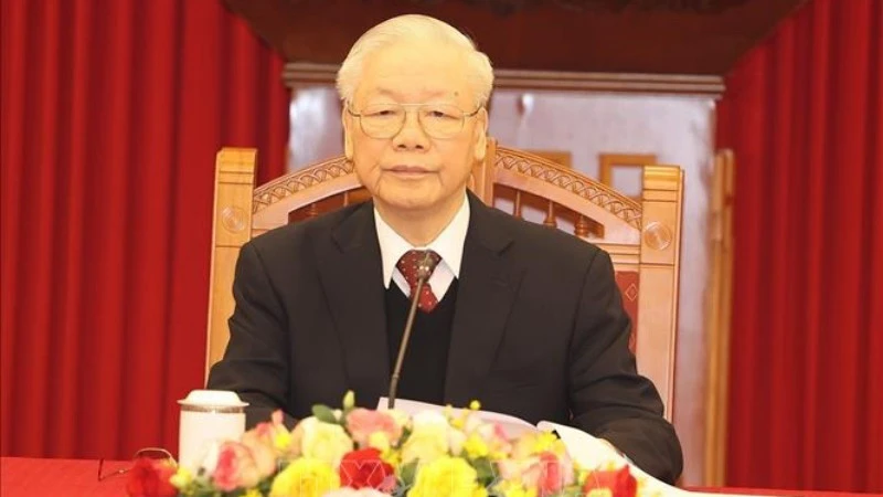 Tổng Bí thư Nguyễn Phú Trọng điện đàm trực tuyến với đồng chí Miguel Díaz-Canel, Bí thư Thứ nhất Ban Chấp hành Trung ương Đảng Cộng sản Cuba, Chủ tịch nước Cộng hòa Cuba.