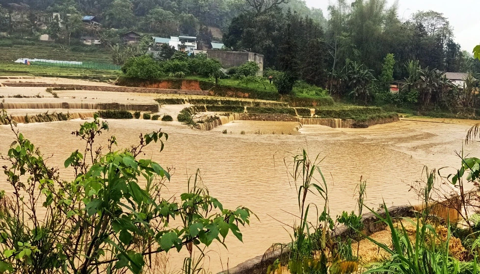 Từ ngày 29/6, Lào Cai có mưa, mưa rào đều khắp, nguy cơ xảy ra lũ ống, lũ quét rất cao. Ảnh: minh họa