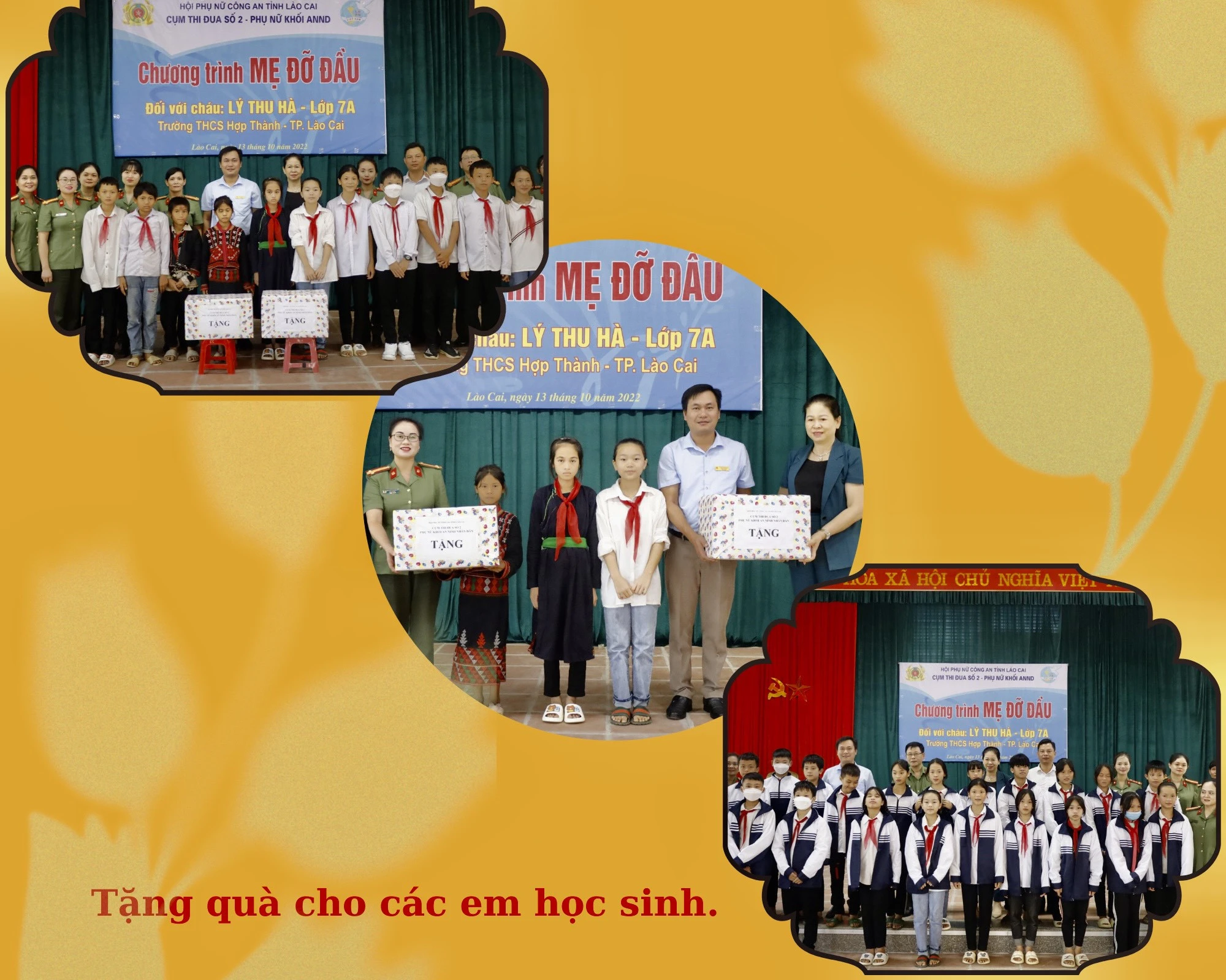  Chương trình “Mẹ đỡ đầu” tặng quà học sinh khó khăn xã Hợp Thành ảnh 2