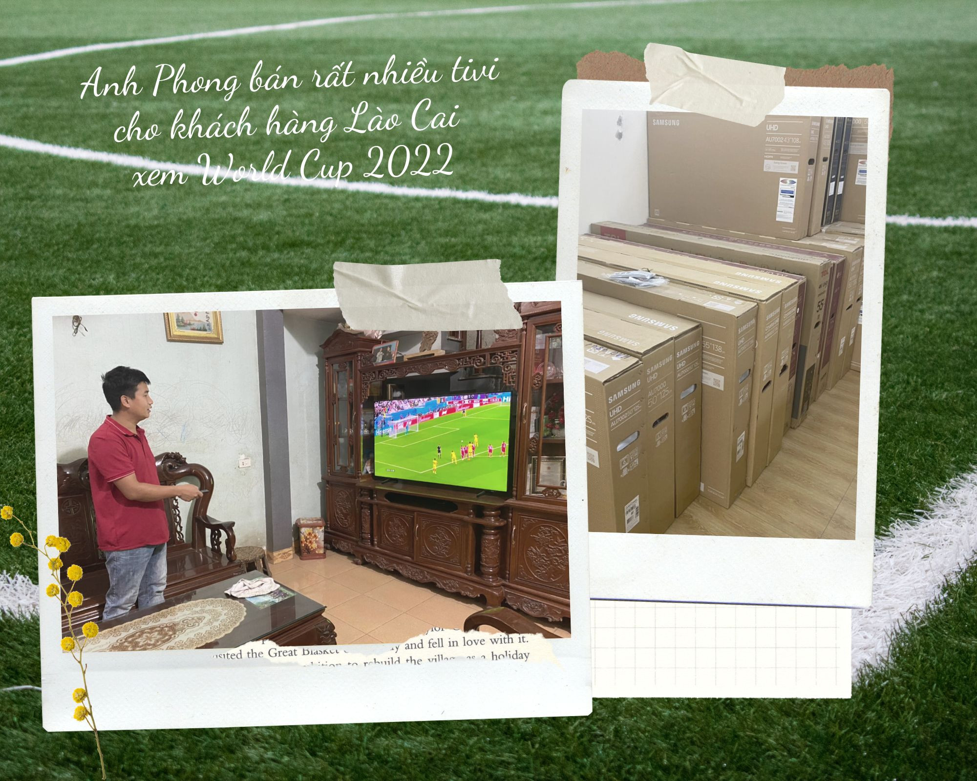 Người Lào Cai hòa mình vào World Cup 2022 ảnh 3 Người Lào Cai hòa mình vào World Cup 2022 ảnh 3