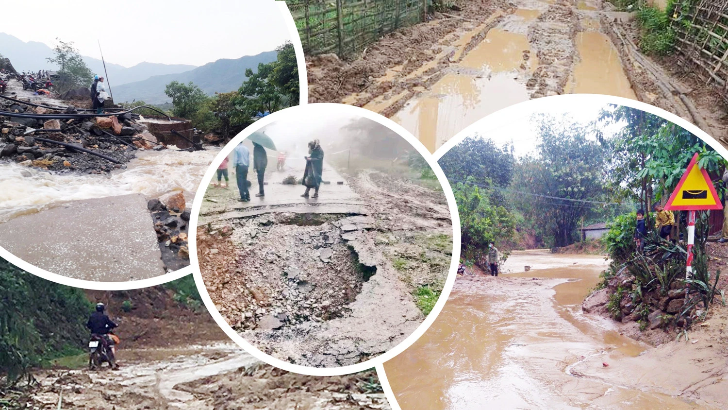 Dù đã có phương án khắc phục kịp thời, nhưng nhiều tuyến đường vẫn đang bị hư hỏng nặng. Dù đã có phương án khắc phục kịp thời, nhưng nhiều tuyến đường vẫn đang bị hư hỏng nặng.